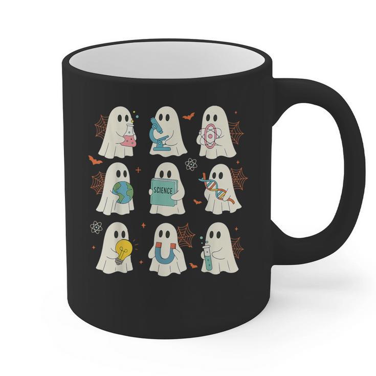 Halloween Science Teacher Student Ghost Laboratory Men Women Graphic Print Coffee Mug
