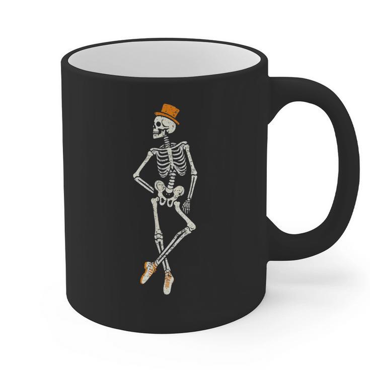 Halloween Skeleton Tap Dance Ballet Dance Teacher Graphic Print Coffee Mug