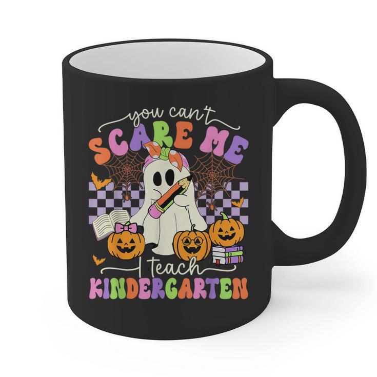 Halloween Teacher You Can't Scare Me I Teach Kindergarten Graphic Print Coffee Mug