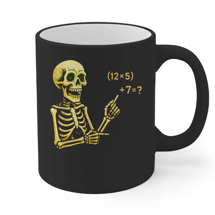 Halloween Teacher Six Seven 6 7 Skeleton Spooky Costume Graphic Print Coffee Mug