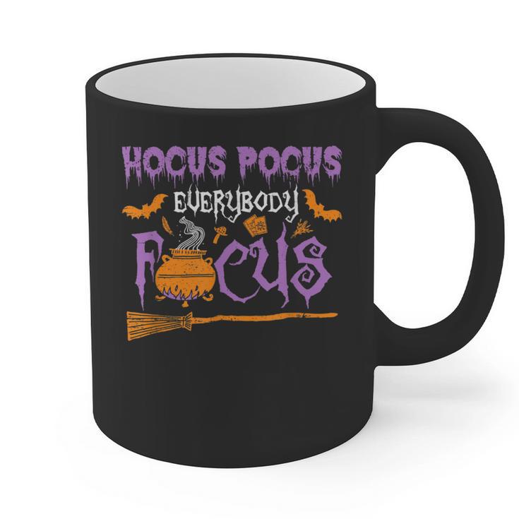 Halloween Teacher Or Student Hocus Pocus Everybody Focus For Men Women Kids Graphic Print Coffee Mug