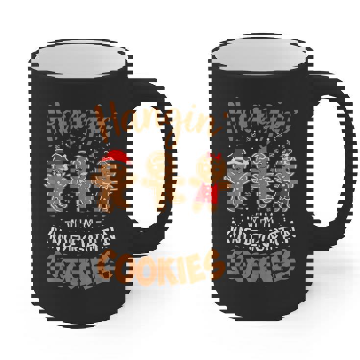 Hangin My Kindergarten Cookie Gingerbread Christmas Teacher For Men Women Kids Graphic Print Coffee Mug