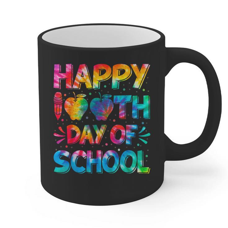 Happy 100th Day Of School Teacher Student 100 Days Tie Dye Men Women Kids Graphic Print Coffee Mug, trending gift Happy 100th Day Of School Teacher Student 100 Days Tie Dye Men Women Kids Graphic Print Coffee Mug, trending gift