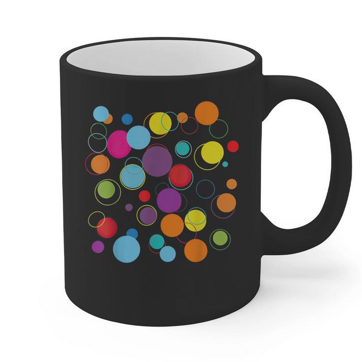 Happy Dot Day Colorful Polka Dot Art Teacher Student Kids Graphic Print Coffee Mug