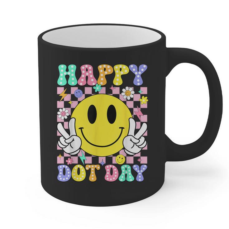 Happy Dot Day Shirts Teacher Student Girls Kids Smile Face Graphic Print Coffee Mug