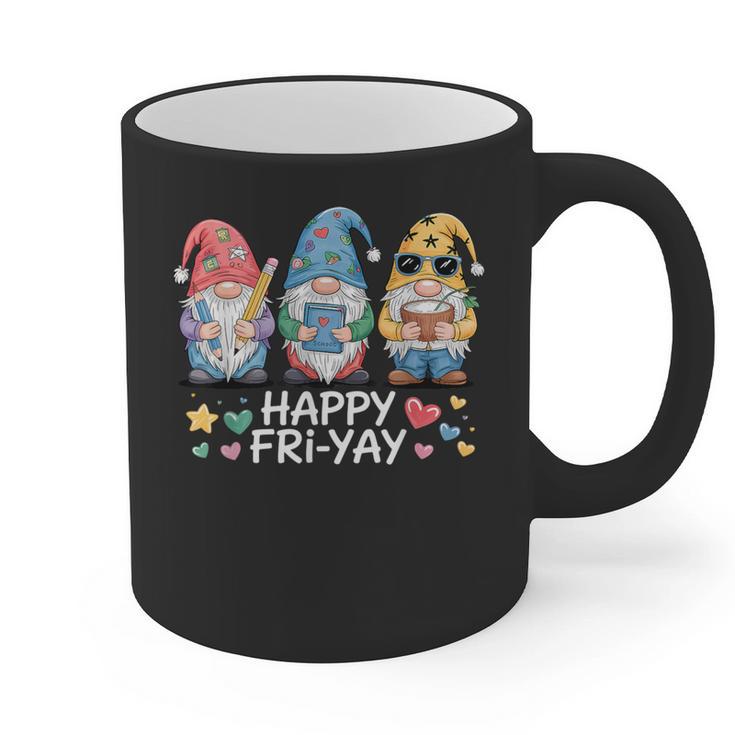 Happy Fri-Yay Teacher Fry Yay Friday Weekend Fri-Yay Graphic Print Coffee Mug