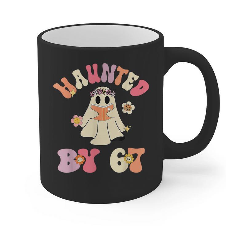 Haunted By 67 Meme Six Seven 6 7 Halloween Teachers Graphic Print Coffee Mug