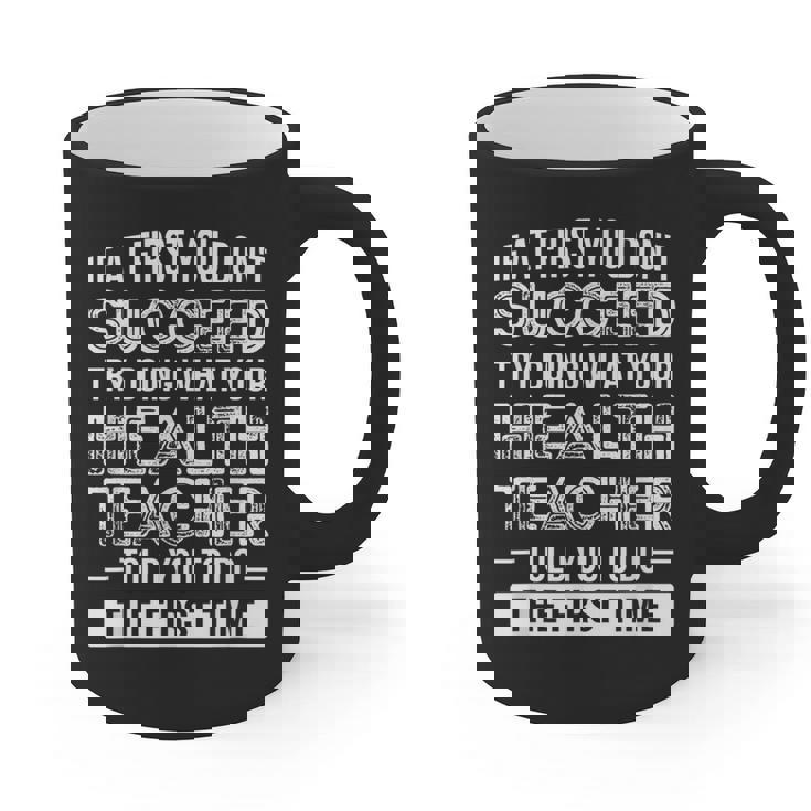 Health Teacher Tshirt  Appreciation For Men Women Graphic Print Coffee Mug