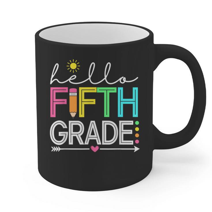 Hello Fifth Grade Teacher Student 5th Grade Back To School Graphic Print Coffee Mug