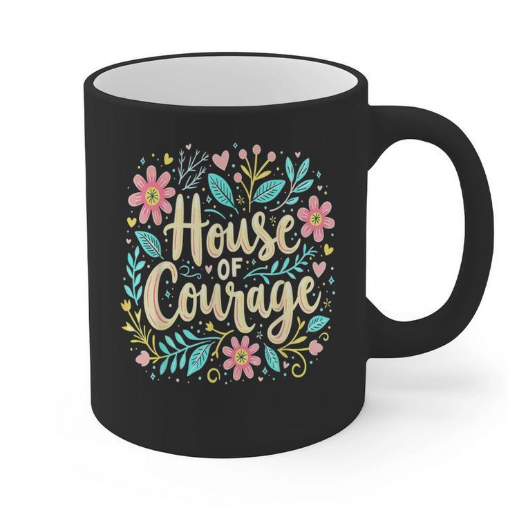House Of Courage Flowers RCA School Teacher Student Tee Graphic Print Coffee Mug