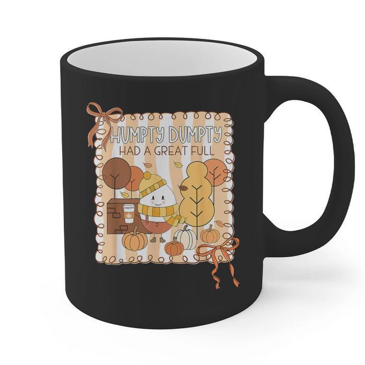Humpty Dumpty Had A Great Fall Teacher Thanksgiving Autumn Graphic Print Coffee Mug