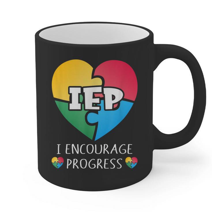 IEP I Encourage Progress Special Education School Teacher Graphic Print Coffee Mug