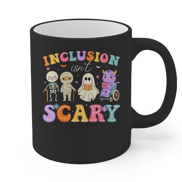 Inclusion Isn't Scary Ghost Halloween SLP Sped Teacher Graphic Print Coffee Mug
