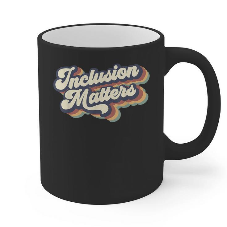 Inclusion Matters Retro Special Education Teacher Women Graphic Print Coffee Mug