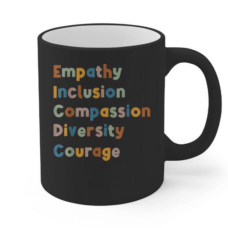 Inclusive Teacher Diversity Inclusion Empathy Teacher Team Graphic Print Coffee Mug