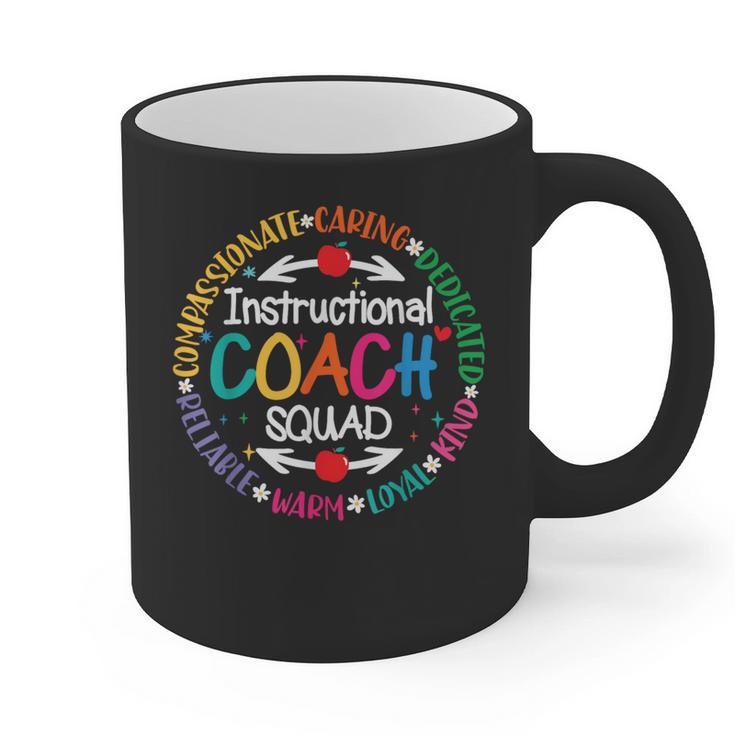 Instructional Coach Squad Teacher Assistant Support Team Graphic Print Coffee Mug