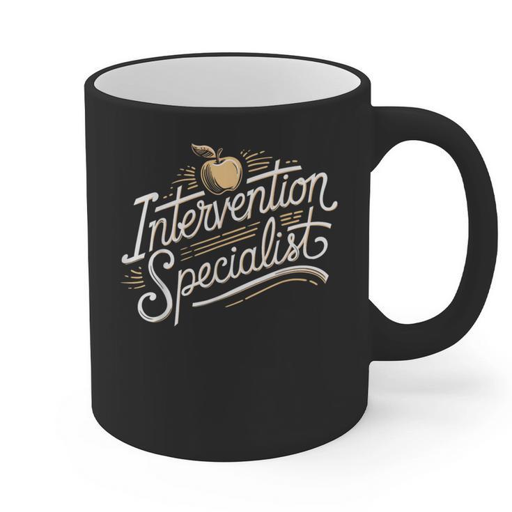 Intervention Teacher Intervention Specialist Graphic Print Coffee Mug