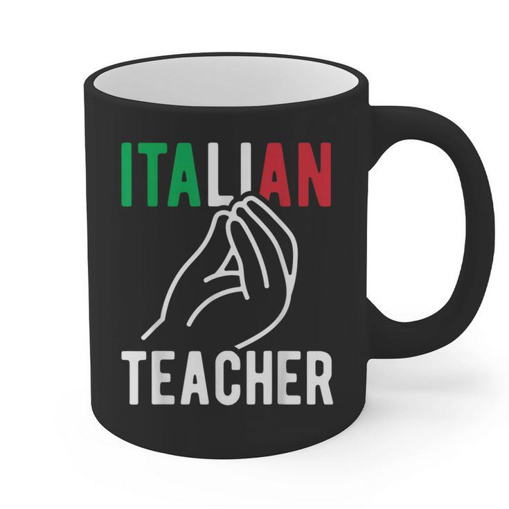 Italian Teacher Italy Italia Back To School First Day Graphic Print Coffee Mug