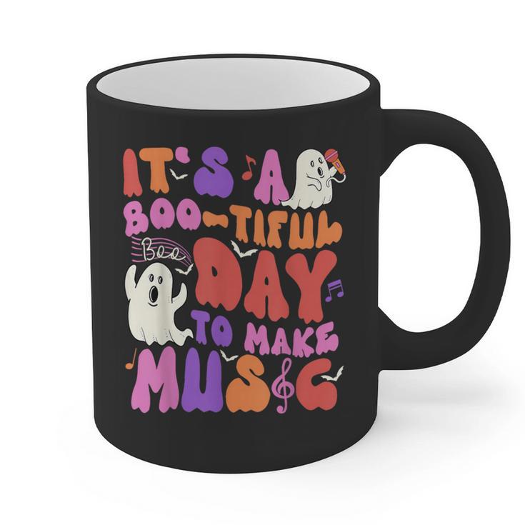 It's a Bootiful Day To Make Music Halloween Music Teacher Graphic Print Coffee Mug