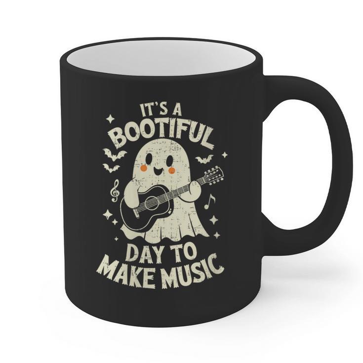 It's A Bootiful Day To Make Music Halloween Music Teacher Graphic Print Coffee Mug