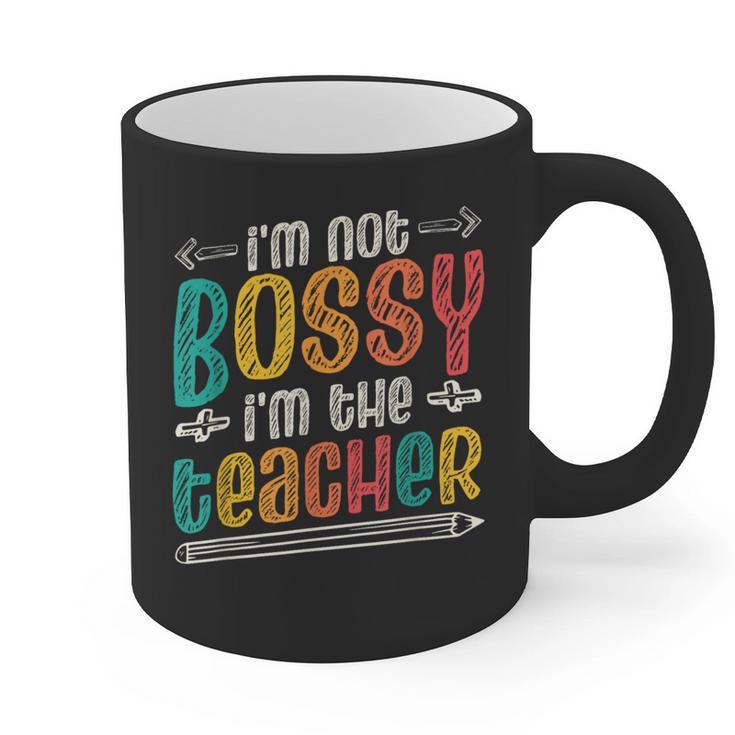 I´m Not Bossy I´m The Teacher Graduation Men Women Graphic Print Coffee Mug