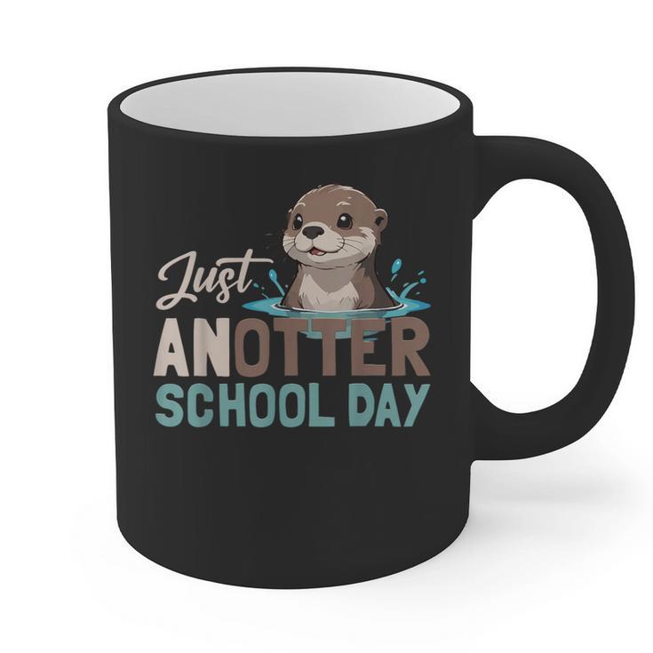 Just Anotter School Day Cute Otter Lover Teacher Student Graphic Print Coffee Mug