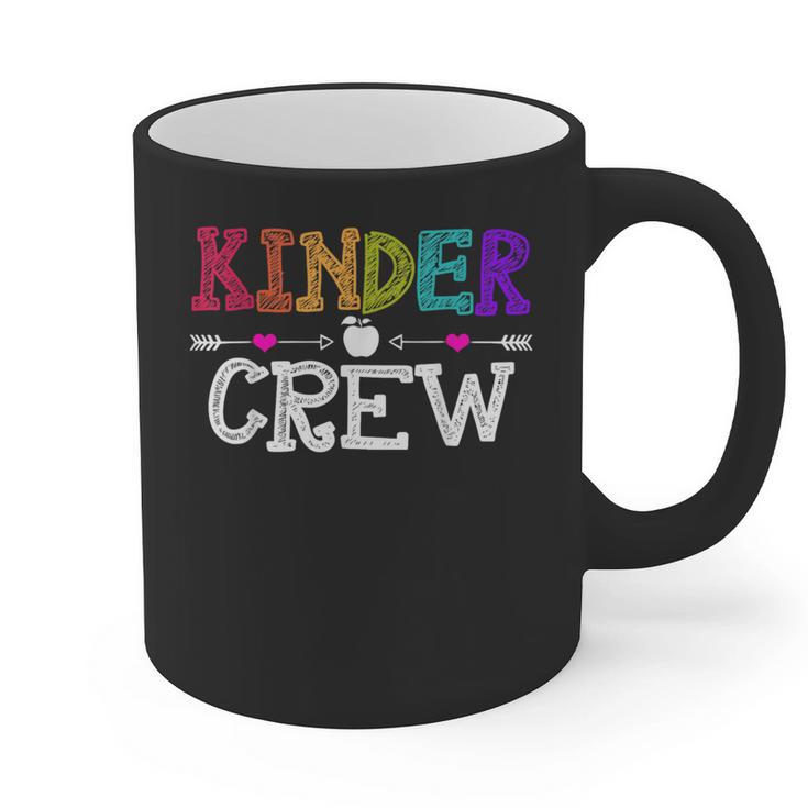 Kinder Crew Kindergarten Teacher 1st Day Of School Graphic Print Coffee Mug