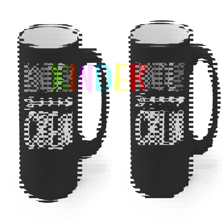 Kinder Crew Shirt Kindergarten Boy Girl Student Teacher Graphic Print Coffee Mug