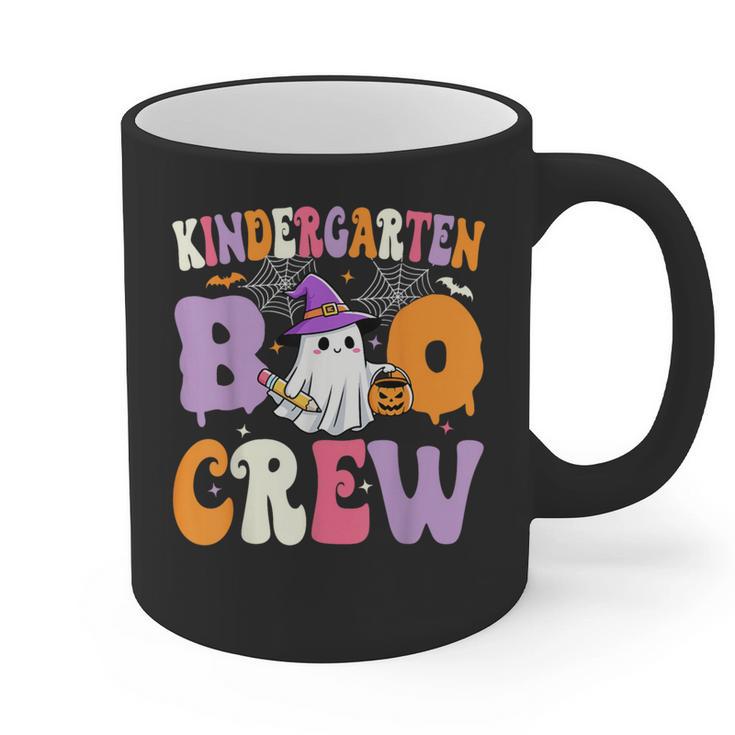 Kindergarten Boo Crew Spooky Kindergarten Halloween Teacher Graphic Print Coffee Mug