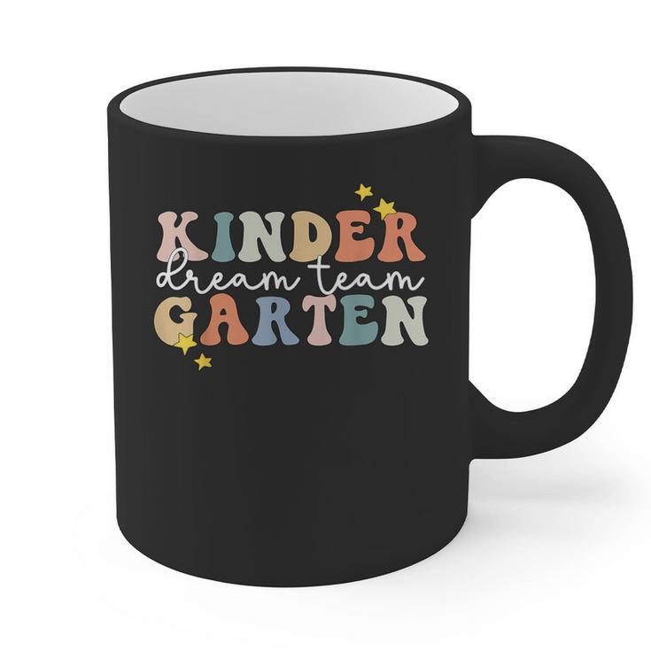 Kindergarten Dream Team Teacher Back To School Graphic Print Coffee Mug