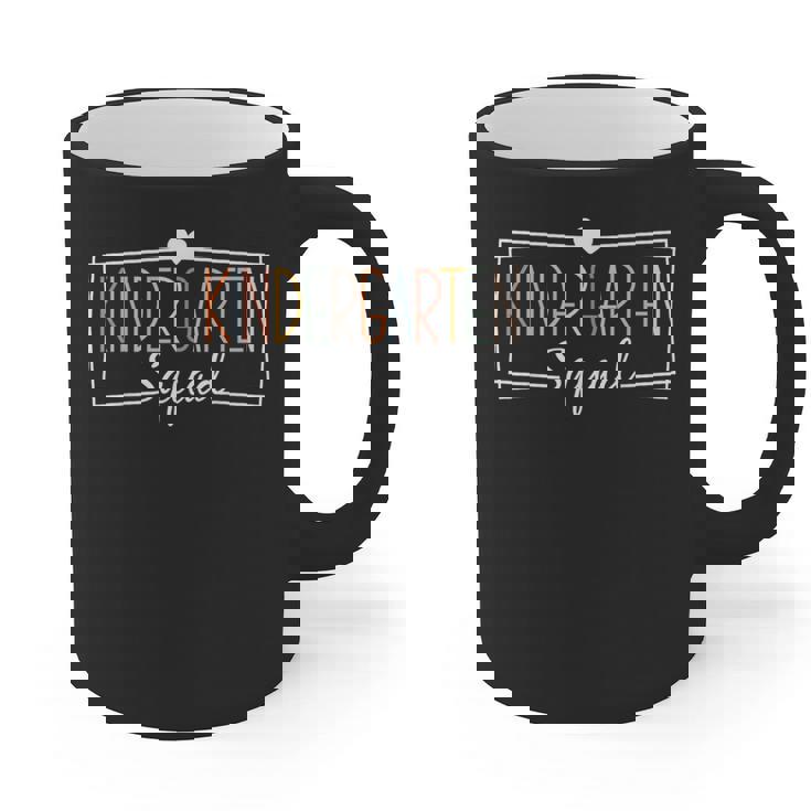 Kindergarten Squad Teachers Kids Kindergarten Back To School Graphic Print Coffee Mug