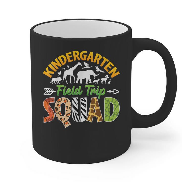 Kindergarten Zoo Field Trip Squad Matching Teacher Students Graphic Print Coffee Mug