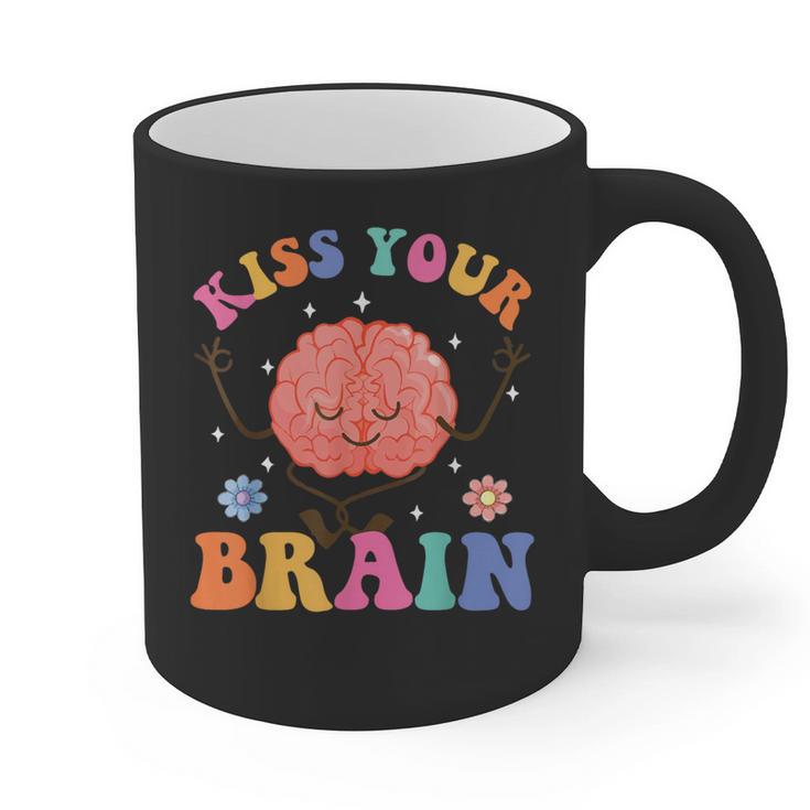 Kiss Your Brain Sped Teacher Appreciation Back To School Kid Graphic Print Coffee Mug