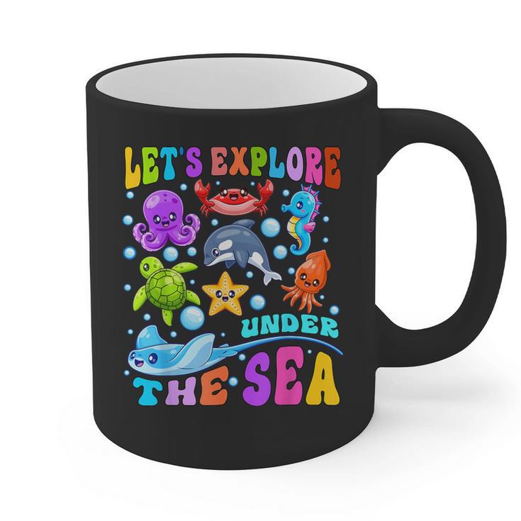 Let's Explore Under The Sea Back To School Student Teacher Graphic Print Coffee Mug