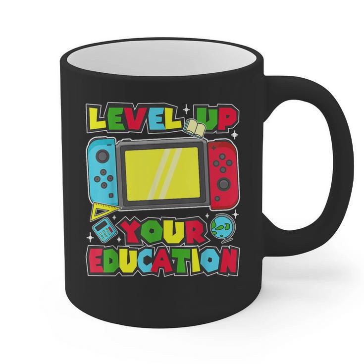 Level Up Your Education Gaming Inspired Teacher Gamers Graphic Print Coffee Mug