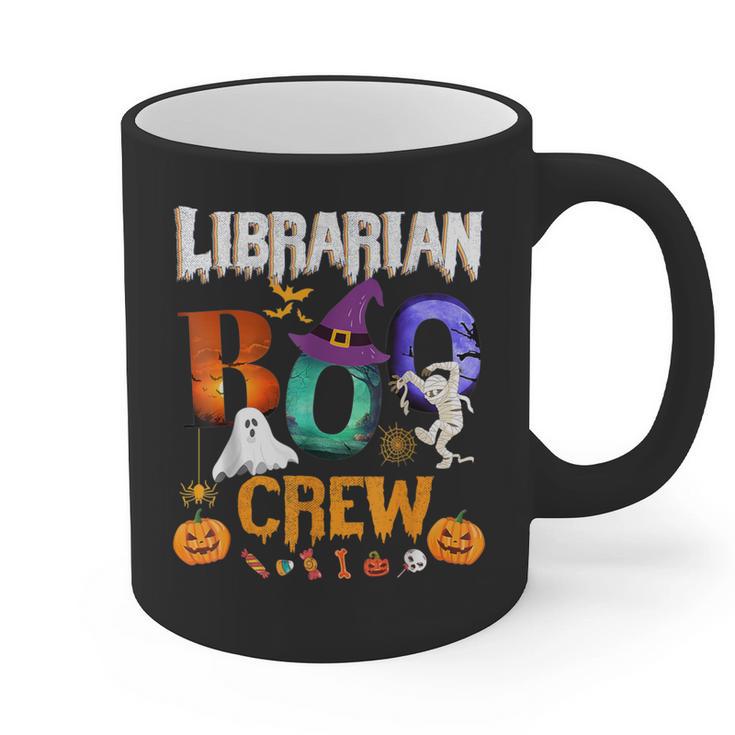 Librarian Boo Crew Teacher Student Halloween Costume Graphic Print Coffee Mug