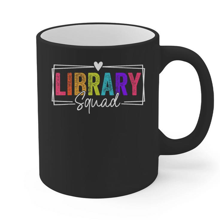 Library Squad Team Librarian Teacher Book Lover Graphic Print Coffee Mug