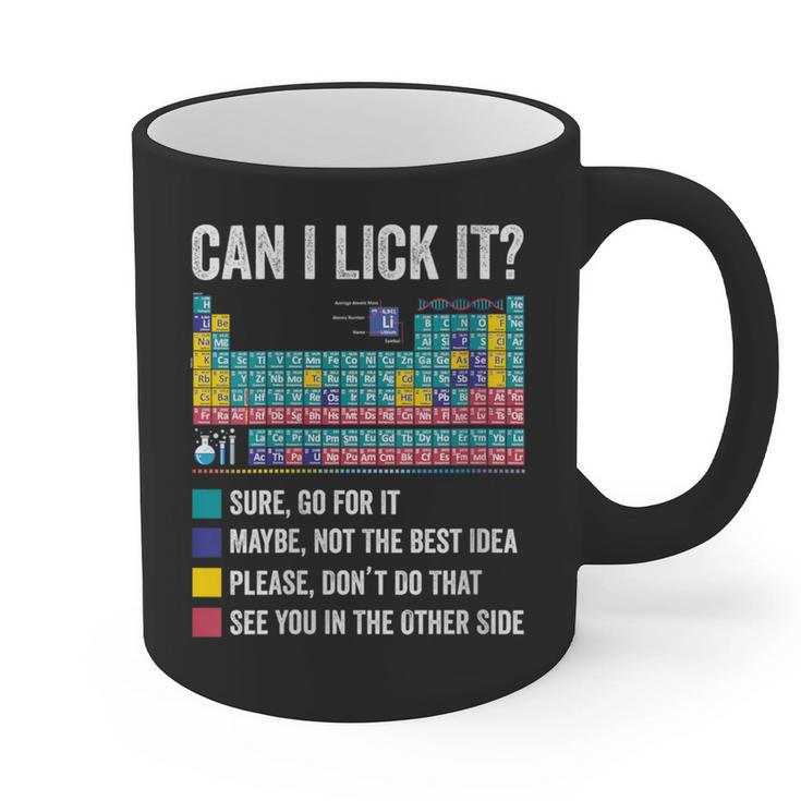 Can I Lick It Periodic Table Of Elements Science Teacher Graphic Print Coffee Mug