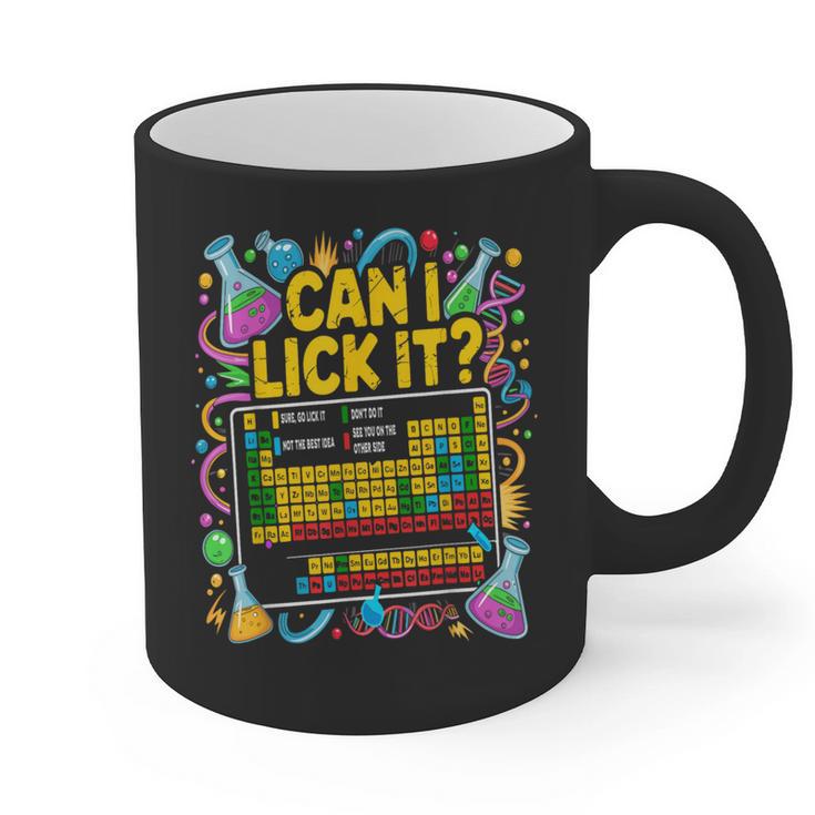 Can I Lick It Periodic Table Science Teacher Men Women Graphic Print Coffee Mug