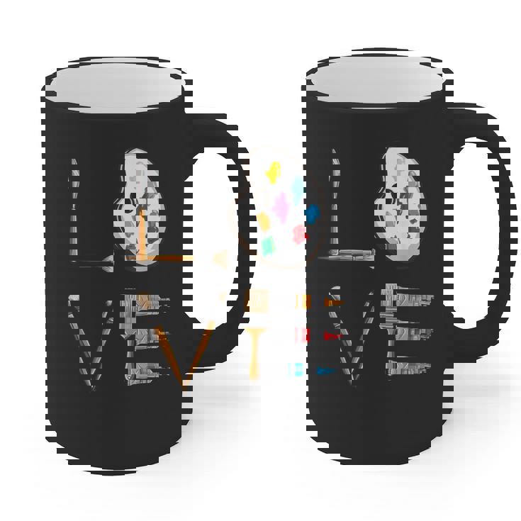 Love Art For Artist Art Teacher Graphic Print Coffee Mug
