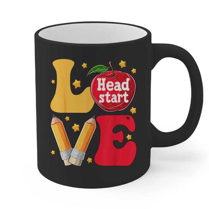 Love Headstart Head Start Teachers First Day Of School Graphic Print Coffee Mug