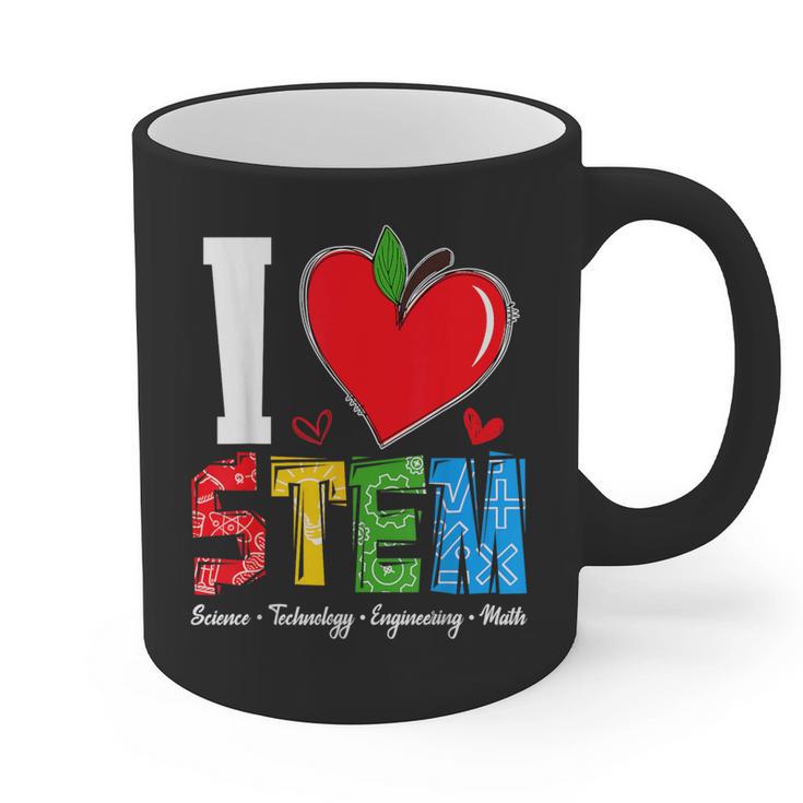 I Love STEM Student Teacher 1st Day Of School Back To School Graphic Print Coffee Mug