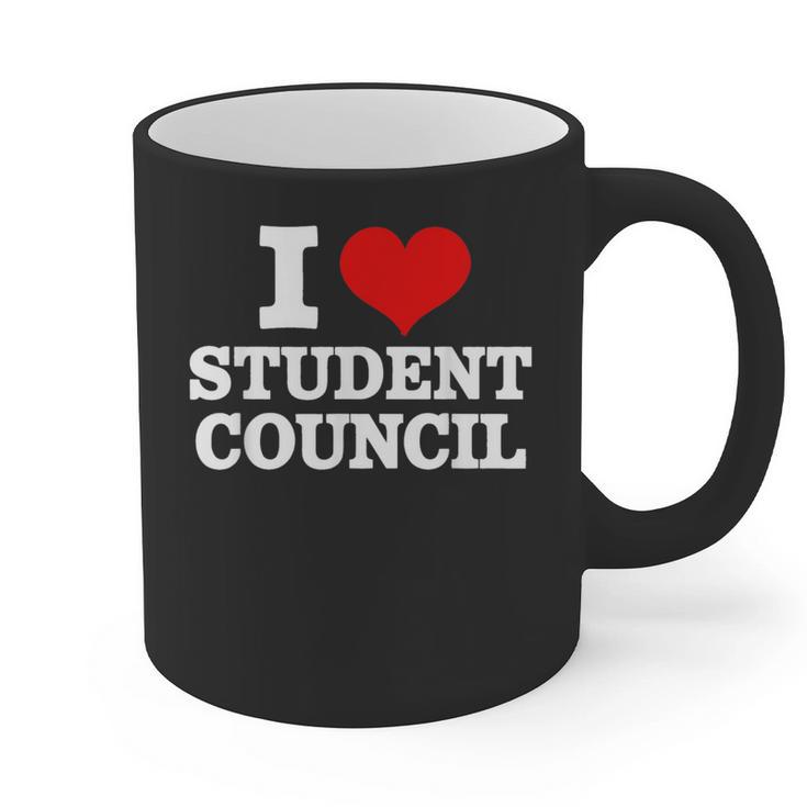 I Love Student Council Student Teacher Graphic Print Coffee Mug