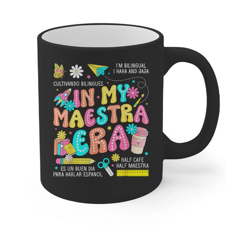 In My Maestra Era Spanish Bilingual Teacher Back To School Graphic Print Coffee Mug