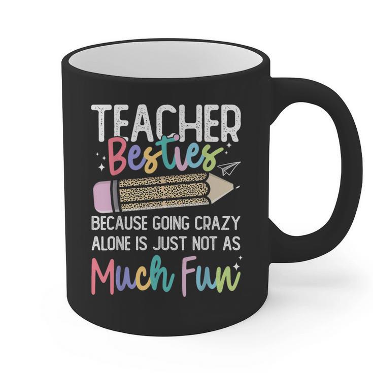 Matching Teachers Last Day Of School Teacher Besties Graphic Print Coffee Mug