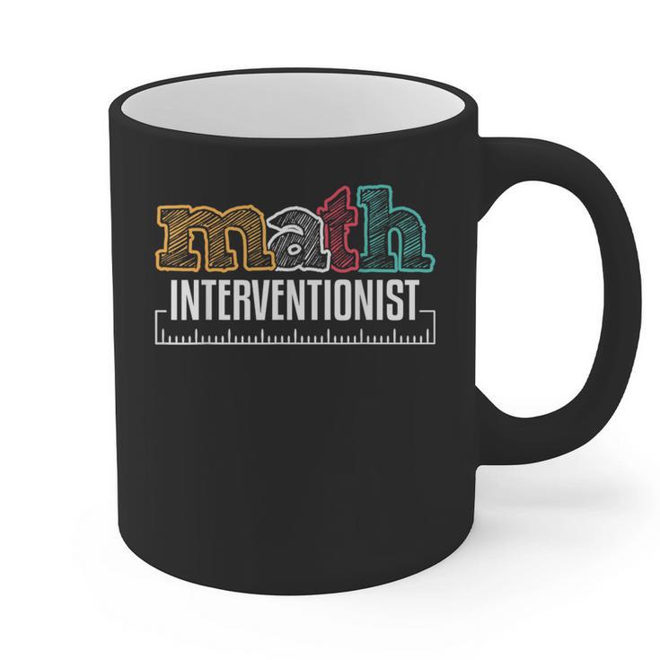 Math Interventionist Teacher Mathematics Graphic Print Coffee Mug