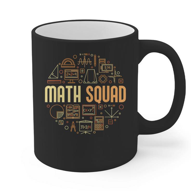 Math Squad For Teacher Or Student Mathematics Men Women Kids Graphic Print Coffee Mug