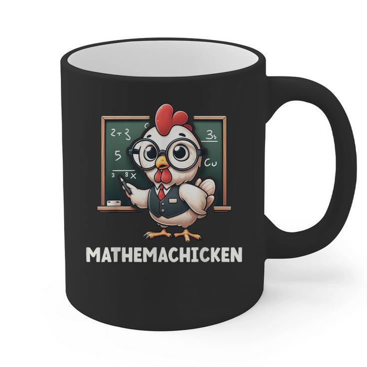 Math Teacher Chicken Mathemachicken Pun Graphic Print Coffee Mug