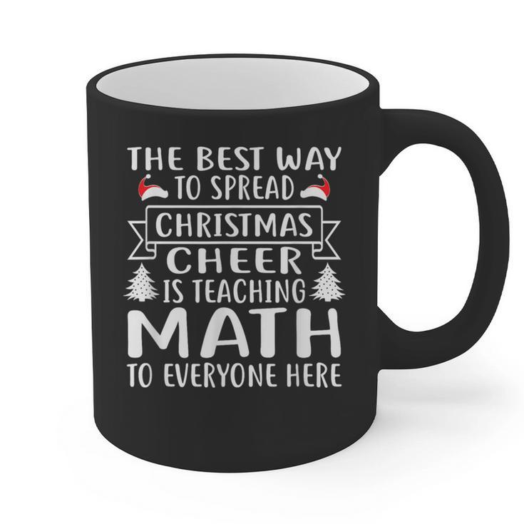 Math Teacher Christmas Mathematics Teacher Graphic Print Coffee Mug