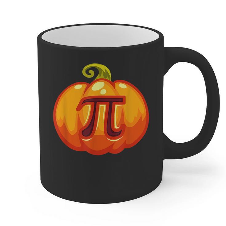 Math Teacher Halloween Costume Pumpkin Pi Pun Pie Men Graphic Print Coffee Mug